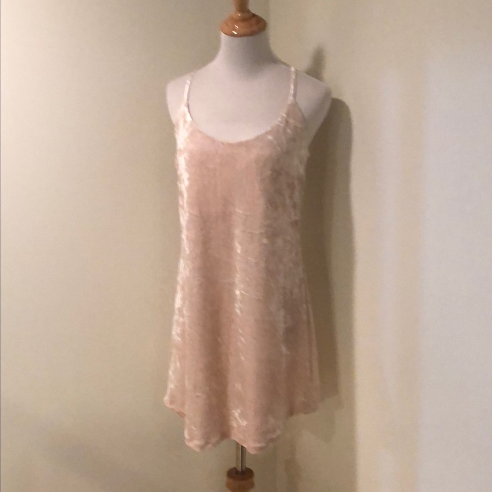 Forever 21 pink velour dress